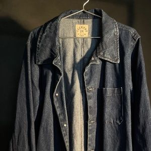 Big slouchy over-sized denim jacket